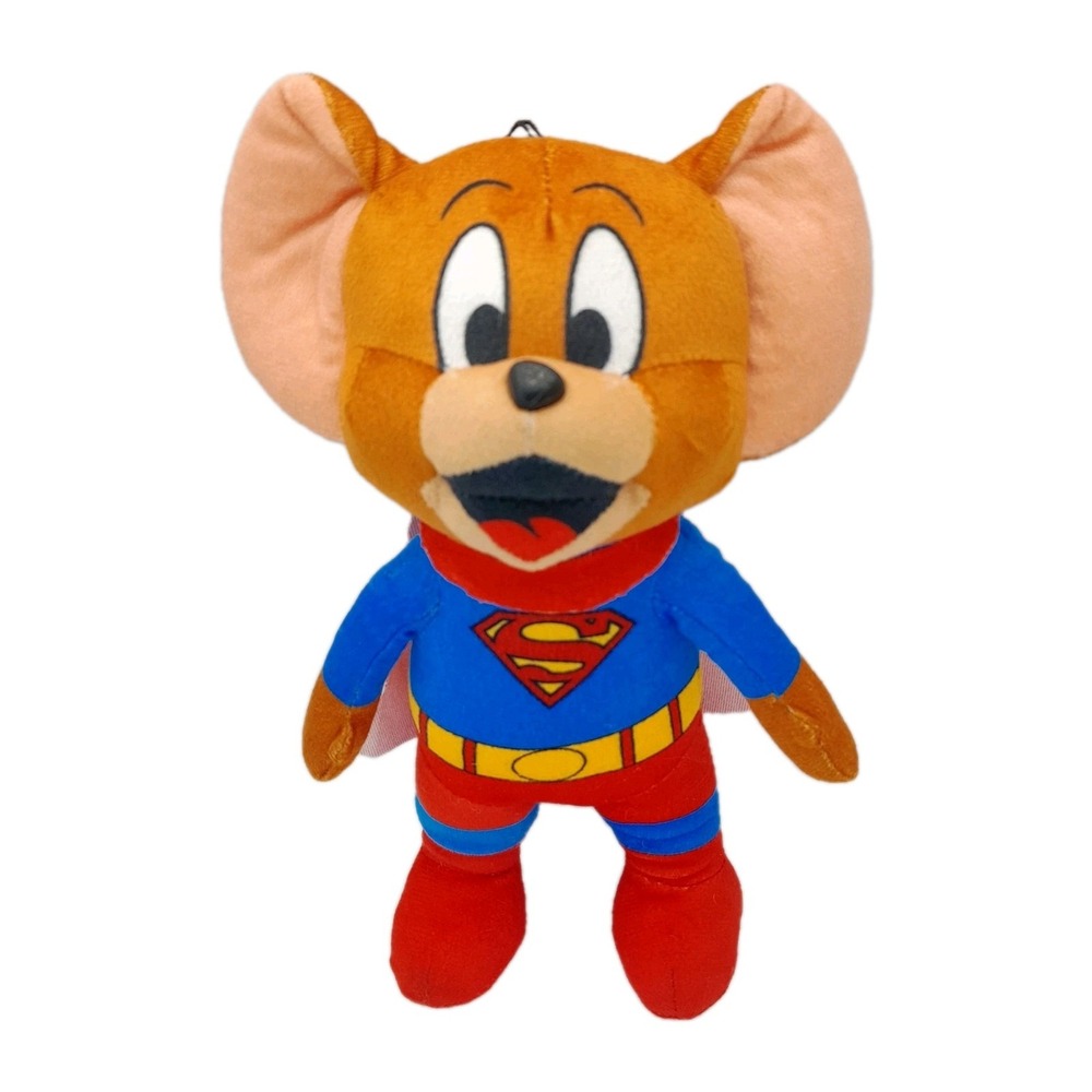 Tom & Jerry Superman Plush 9" Warner Bros Superhero Mouse Stuffed Animal Toy
